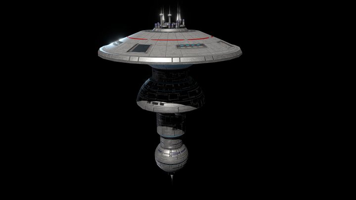 Starfleet Ournal Spacedock 3D Model