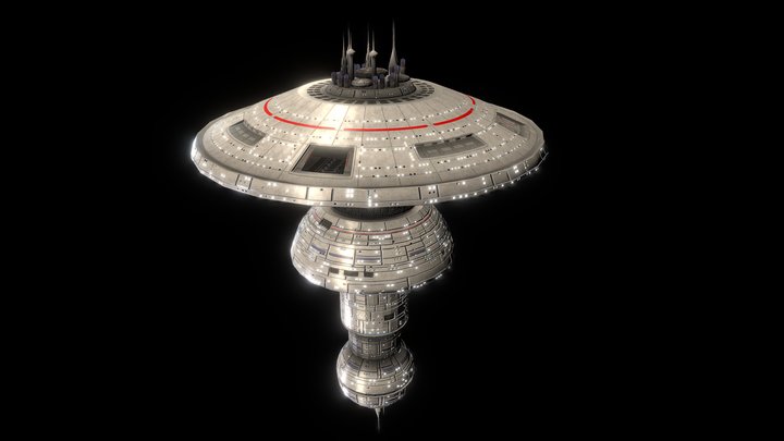 Starfleet Ournal Spacedock 3D Model