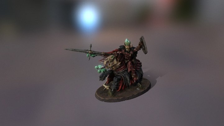 Wight King on Nightmare Steed 3D Model