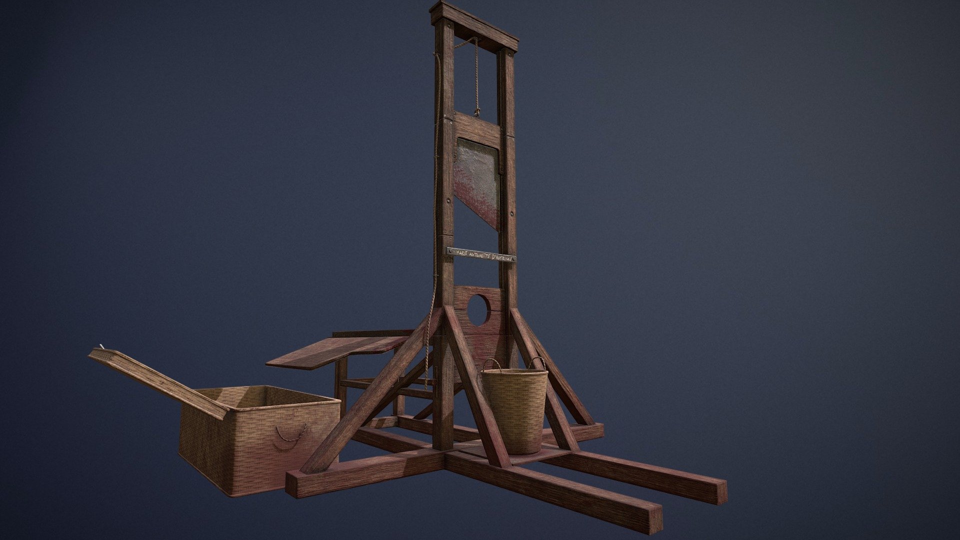 Guillotine game-ready asset