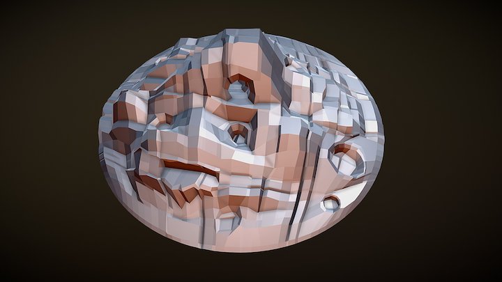 Low Poly Mountain Top (version 3) 3D Model