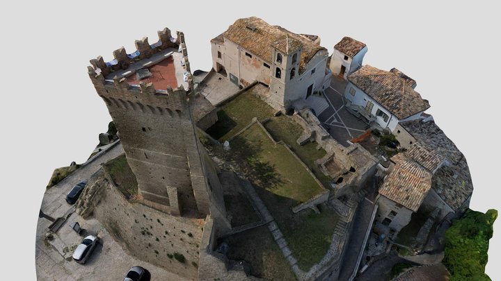 Torre di Montegualtieri - Cermignano (Teramo) 3D Model