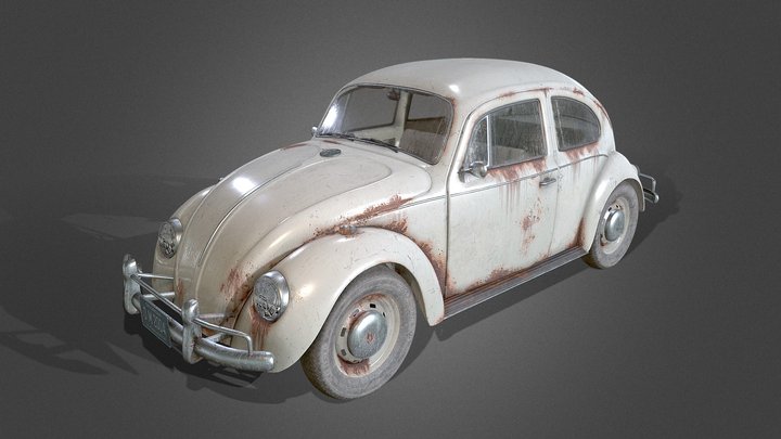 VW Beetle 1969 3D Model