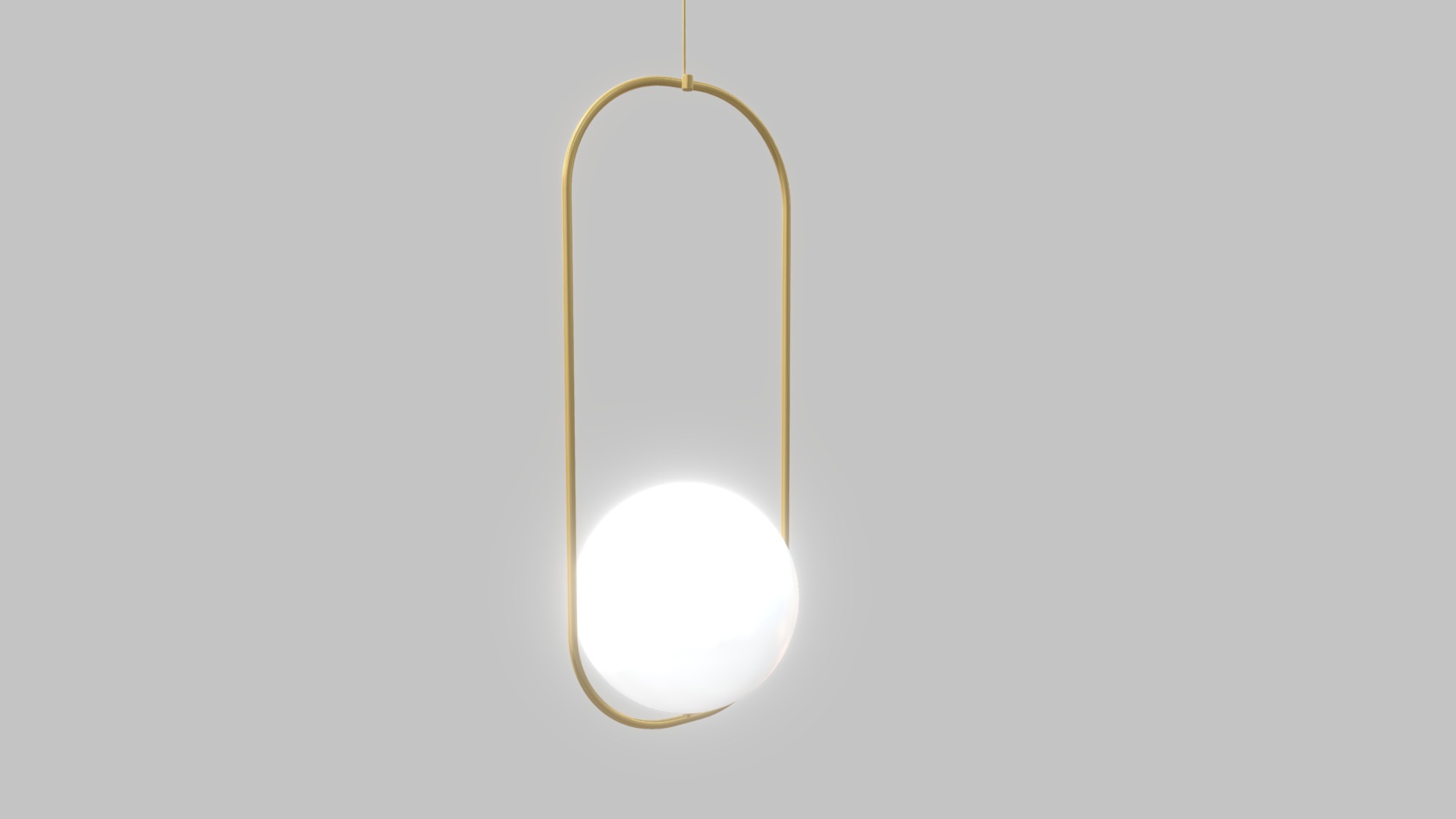 3D model Pendant Ball Lamp - This is a 3D model of the Pendant Ball Lamp. The 3D model is about shape.