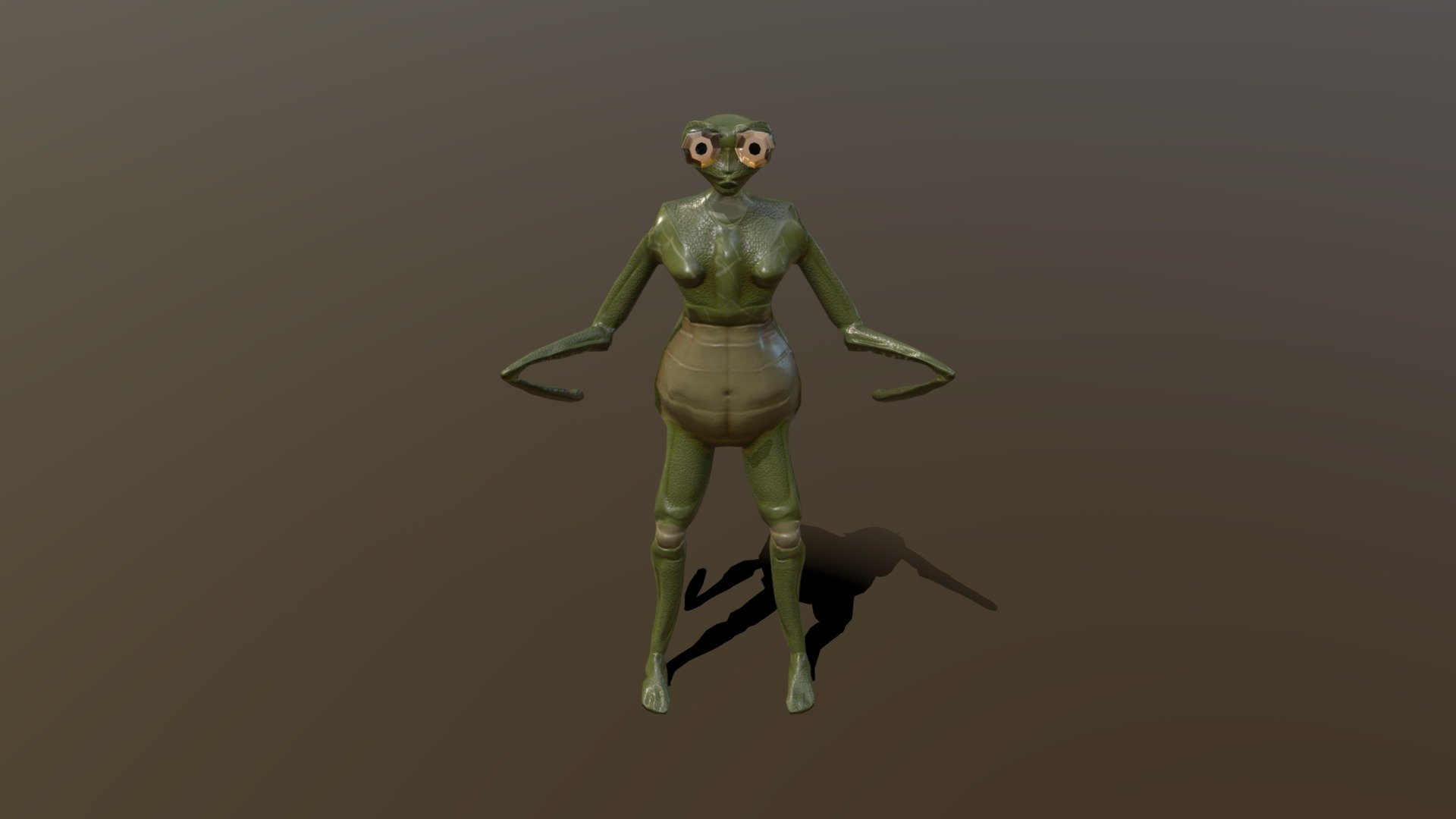 Humanoid Mantis - Download Free 3D model by Gabriel.G.Mora [3d17ec8 ...