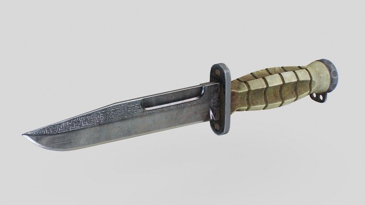 Battle Knife — Extrema Ratio MK2.1 3D Model