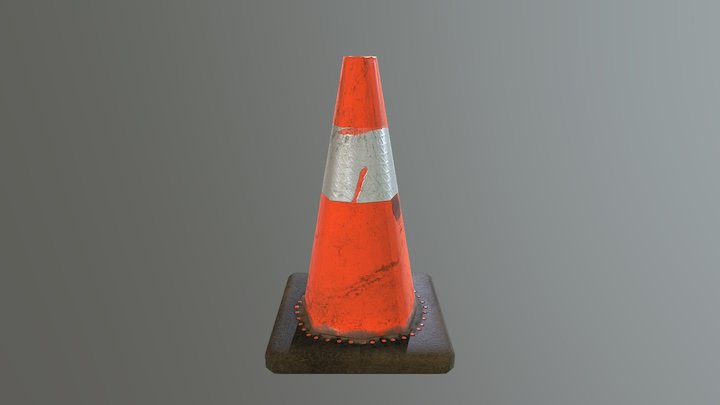 Traffic Cone 3D Model