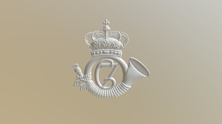 Horn and Crown Relief 3D Model