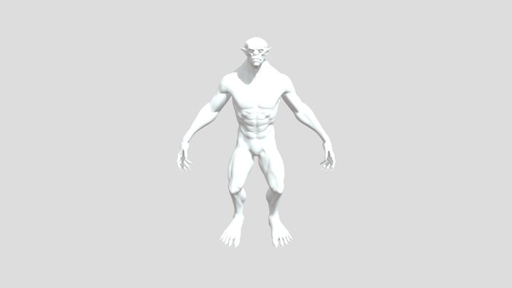Male Orc 3D Model