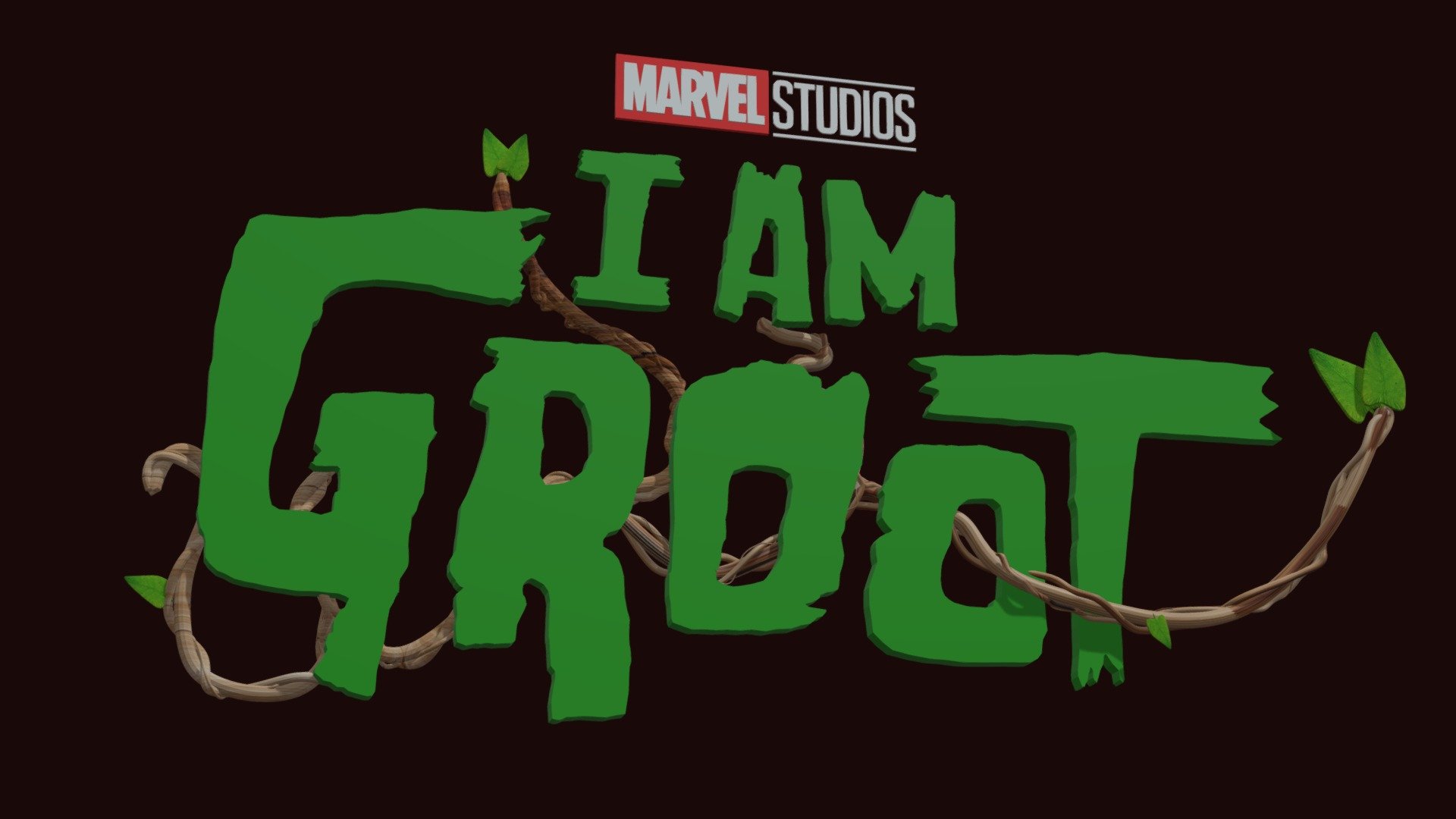 I Am Groot Marvel Disney Logo - Download Free 3D model by Ian Dowson ...