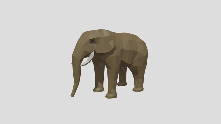 Low Poly Elephant