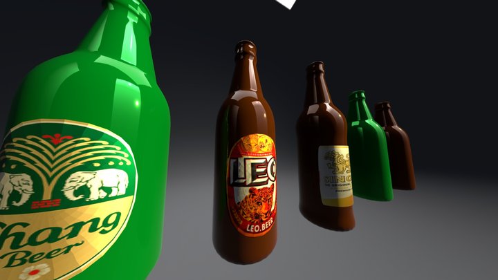 beer thai pack 3D Model
