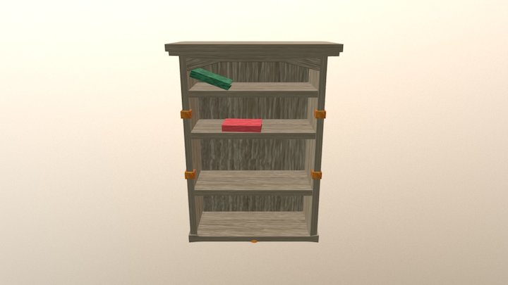 Bookcase 3D Model