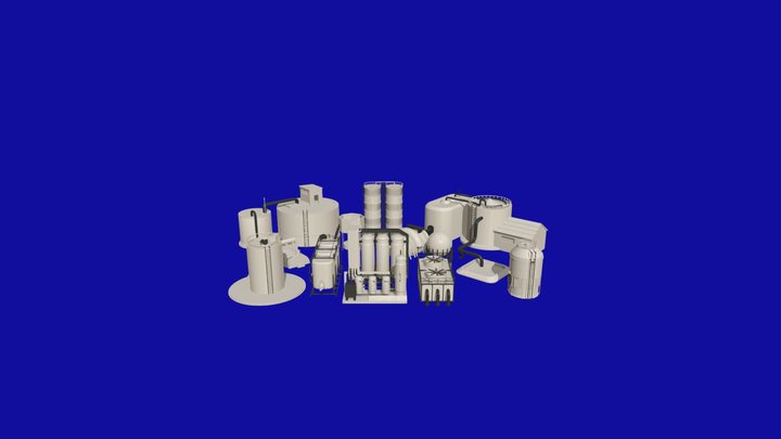 Factory KT vol01 with asset library 3D Model