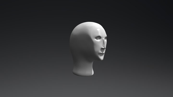 Meme Man/Mr. Succ/Special Meme Fresh Head 3D Model