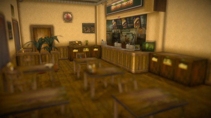 Silent hill happy-burger restaurant – Modello 3D gratuito STL