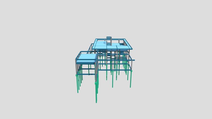 Projeto Estrutura de Concreto Armado 3D Model