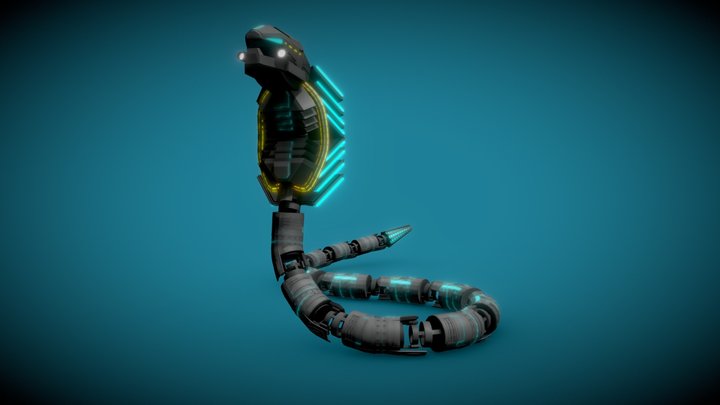 Mechanical Snake 3D Model