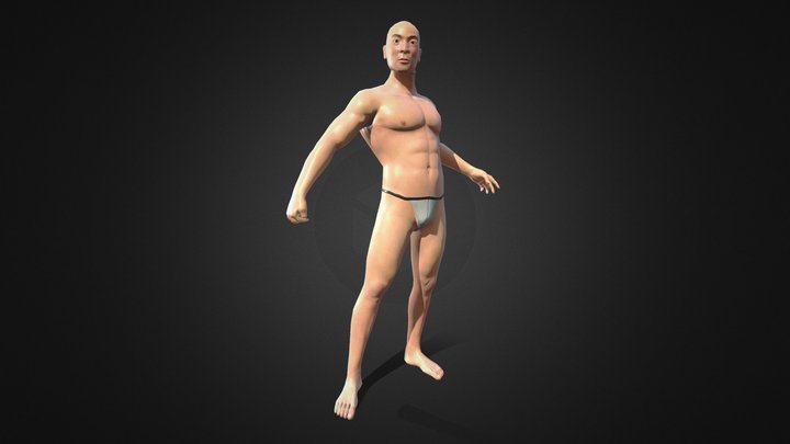 Human Male Character (Game Res) 3D Model