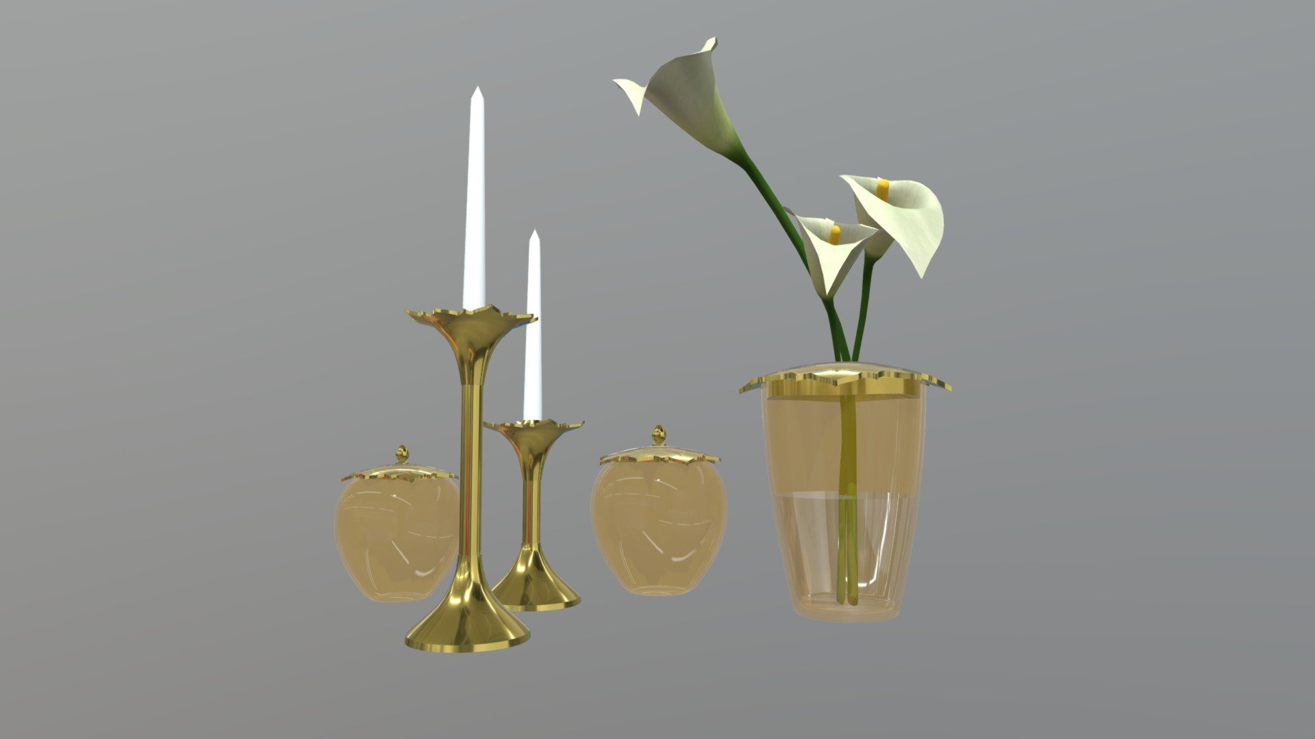 Decorative Set Sketchfab