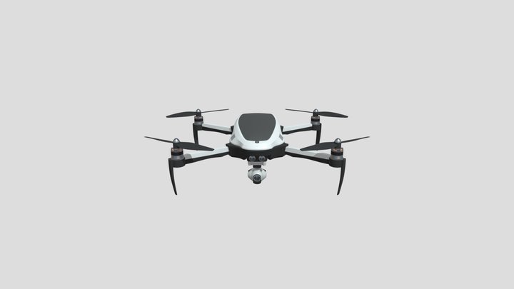 Flying Drone animation 3D Model