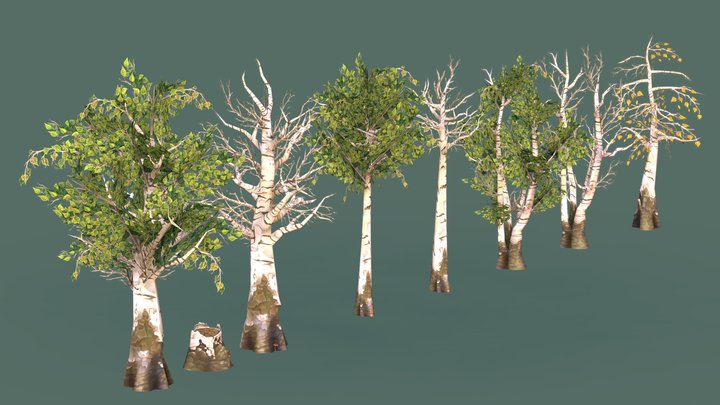 Tree Set 3D Model