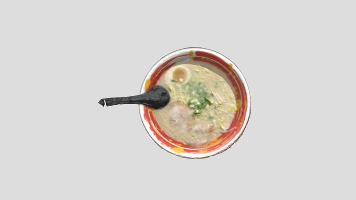 豚將 博多豚骨拉麵 3D Model