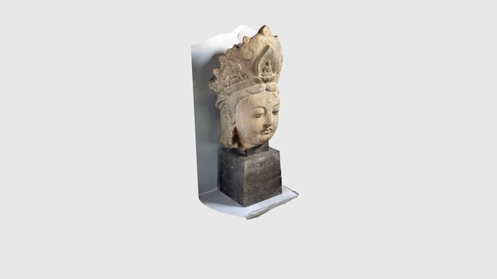 Bouddha en pierre 3D Model