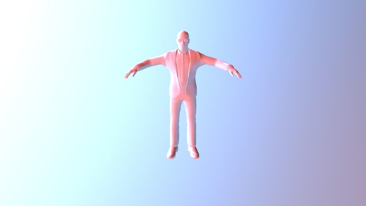 Skel Mesh Bodyguard 01 3D Model