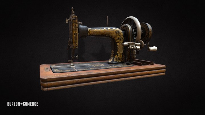 Màquina de cosir, Museu Terra. 3D Model