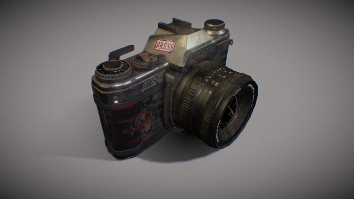 Canon AE-1 Camera 3D Model
