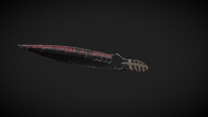 Skeleton Knife 3D Model