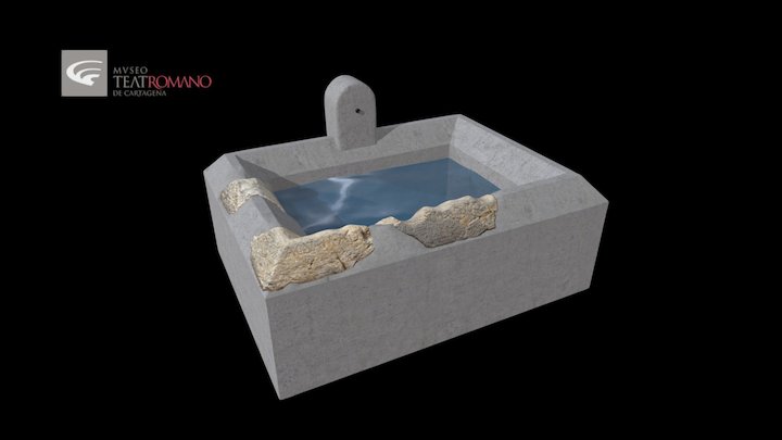 Roman fountain (lacus) 3D Model