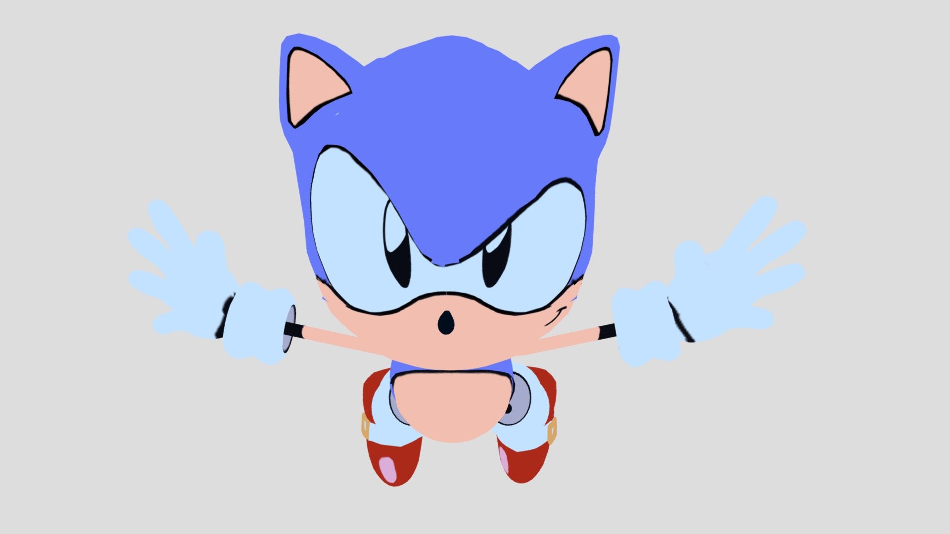 junio sonic (no outline + no reaction) - Download Free 3D model by ...