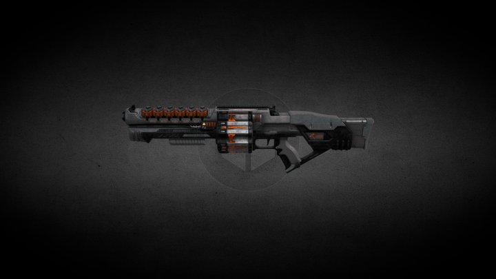Shotgun "HAMMER" 3D Model