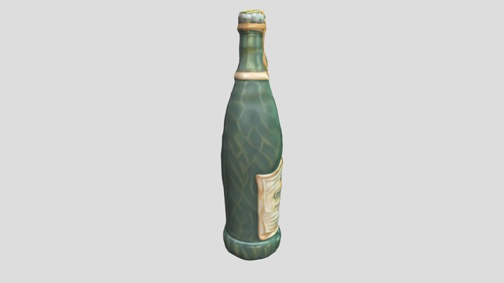 A styled bottle 3D Model