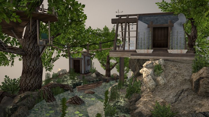 Eco House (DAE The Diorama Assignment) 3D Model