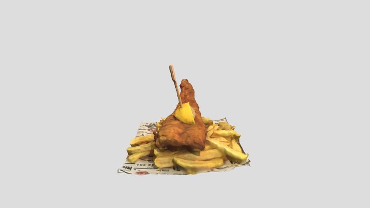 Fish&Chips 3D Scan Using KIRI Engine 3D Model