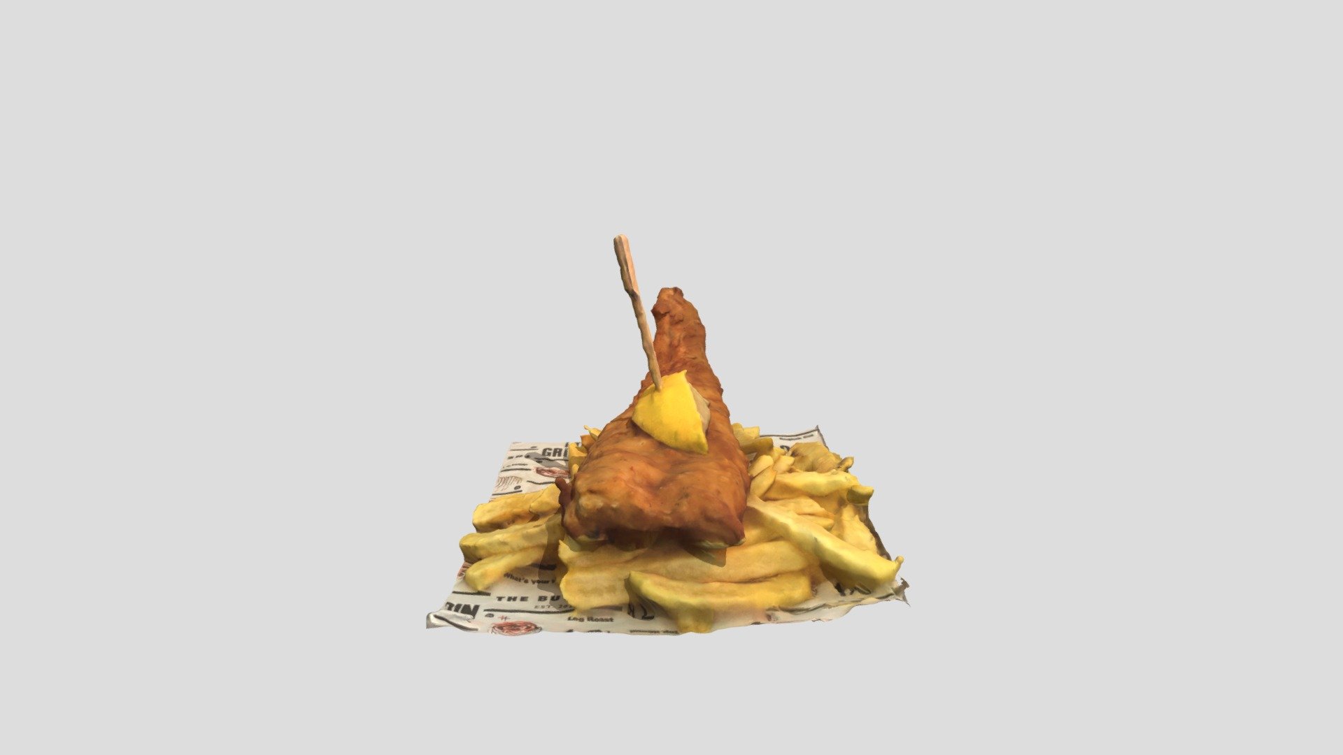 Fish&Chips 3D Scan Using KIRI Engine — Sketchfab embed 3D viewer