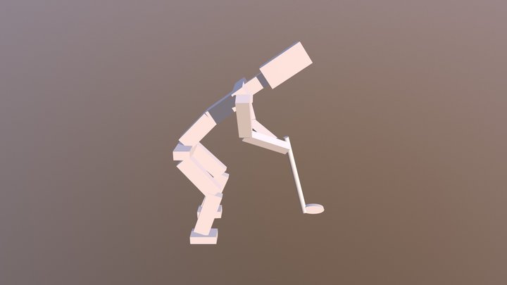 Golf Man 3D Model