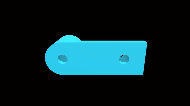 Mechanical Mounting Bracket with Threaded Hole – Free 3D Model STL
