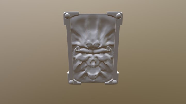 Skull Card 3D Model
