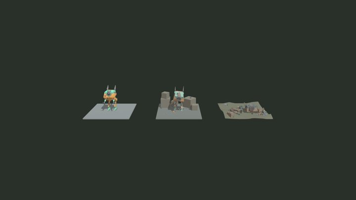 \XYZ_Robot_destroyed 3D Model