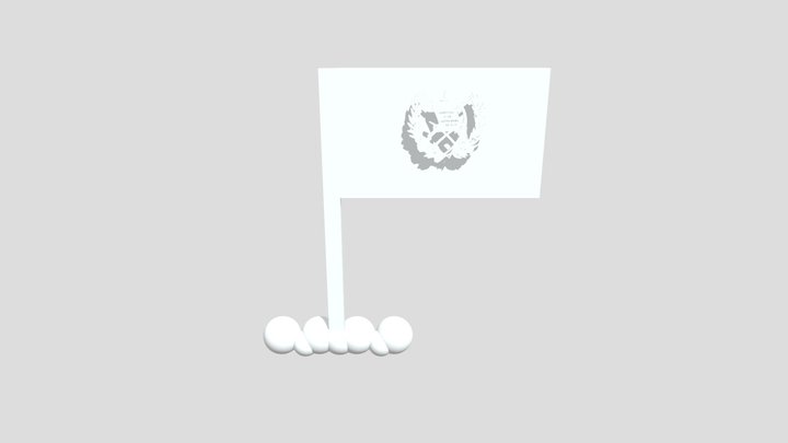 BANDERA GUATEMALA 3D Model