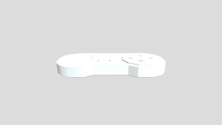 SNES Controller 3D Model
