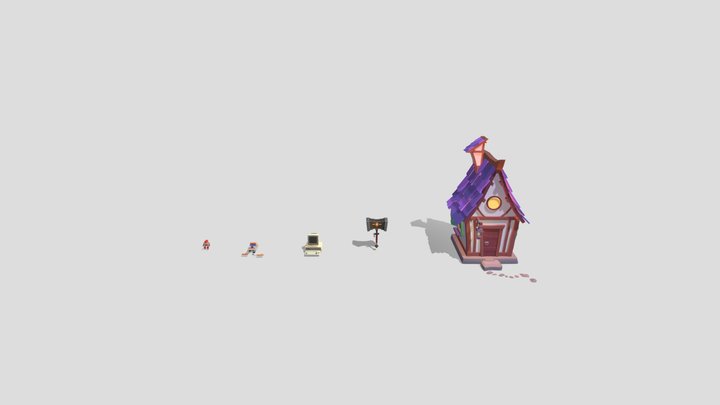 [HW XYZ School] покрас 3D Model