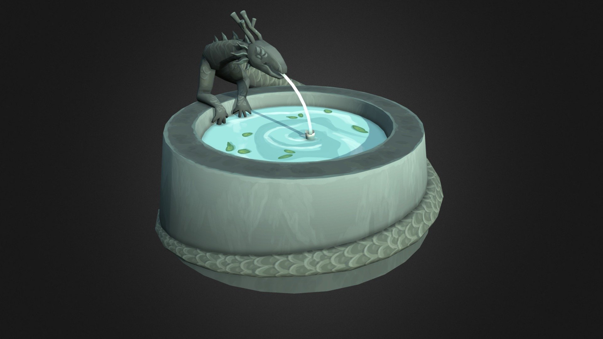 TeaScroll Clubhouse - Fountain Prop