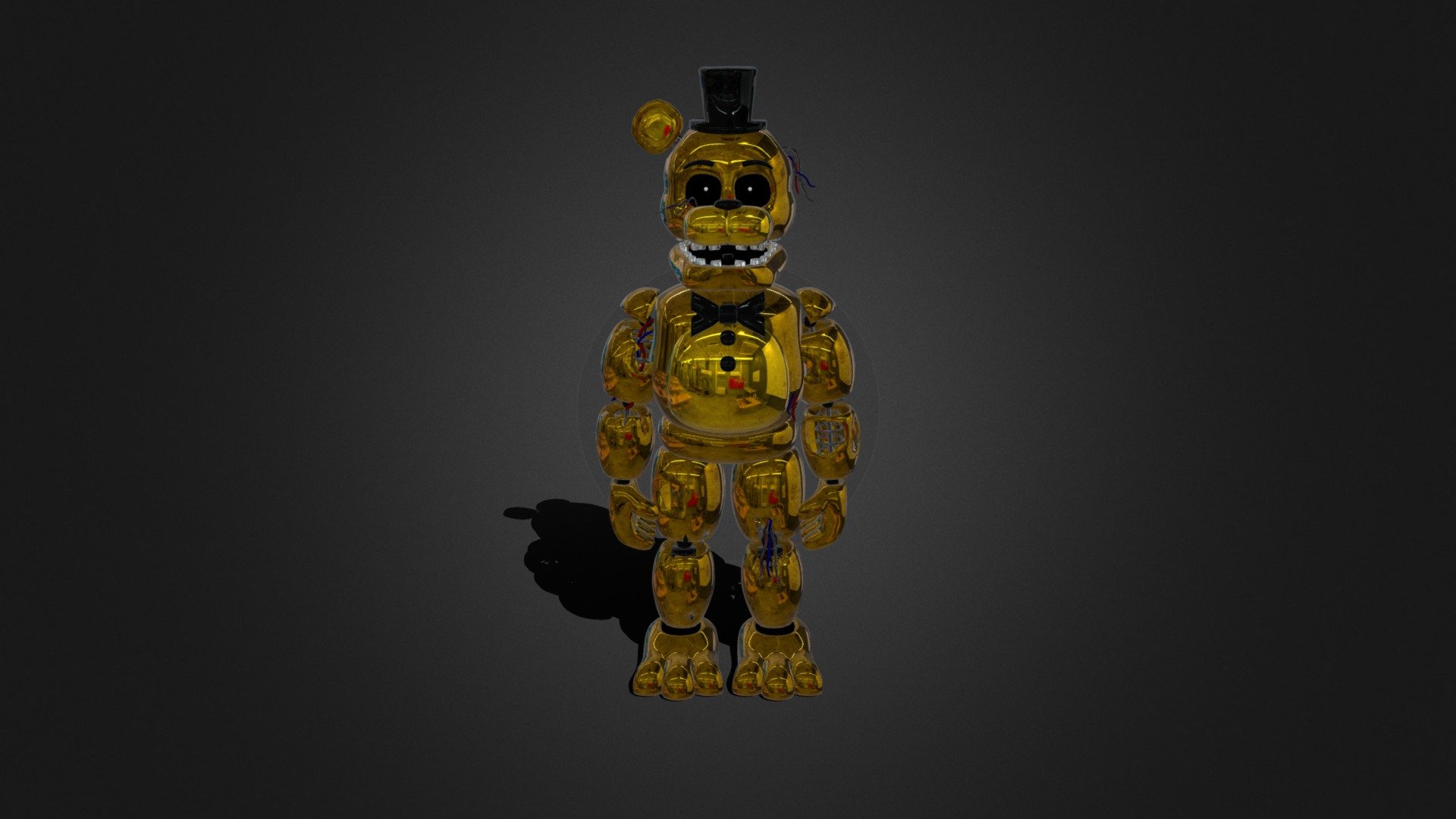 FNAF Withered-Golden-Freddy *Add Shiny* - Download Free 3D model by ...