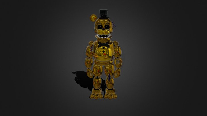 FNAF Withered-Golden-Freddy *Add Shiny* 3D Model