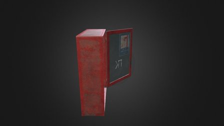Old fire-fighting box 3D Model